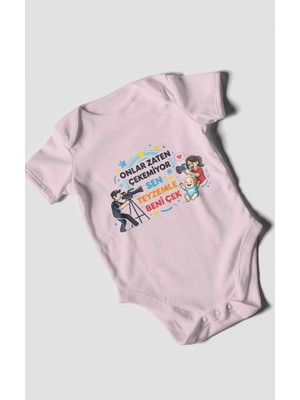 Morivo Kids Teyzeye Özel Kısa Kollu Bebek Body %100 Pamuk