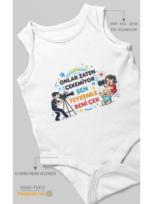 Morivo Kids Teyzeye Özel Sıfır Kollu Bebek Zıbını %100 Pamuk
