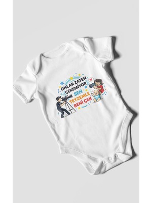 Morivo Kids Teyzeye Özel Kısa Kollu Bebek Body %100 Pamuk