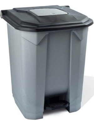 PremiumPort 50 Lt Tekerlekli Siyah Bahçe Çöp Kovası, Dayanıklı ve Kullanışlı