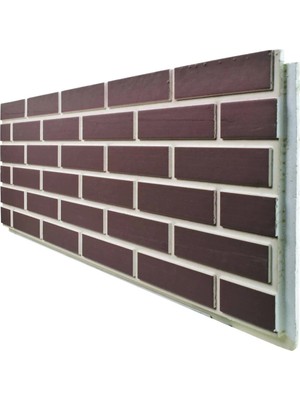 Pan Dekor 5 Adet (3m2) x Tuğla Strafor Dış Cephe Duvar Paneli (DCT-511)