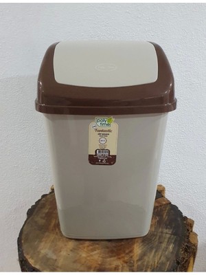 PremiumPort 20 Litre Kahverengi Çöp Kovası, Pratik ve Şık Ev ve Ofis Kullanımı
