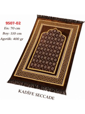 Sedef Tuhafiye Kadife Seccade