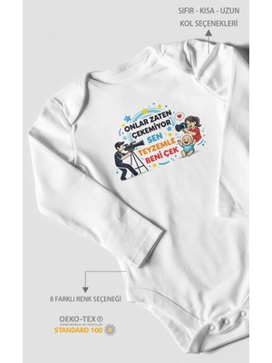 Morivo Kids Teyzeye Özel Uzun Kollu Bebek Body %100 Pamuk