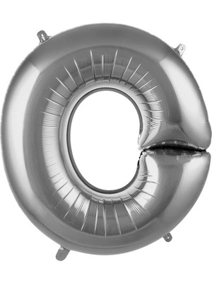 Deniz Parti O Harfi Gümüş Folyo Balon 34"- 76 cm