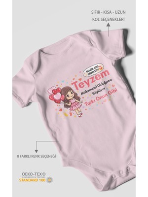 Morivo Kids Teyzeye Özel Kısa Kollu Bebek Body %100 Pamuk