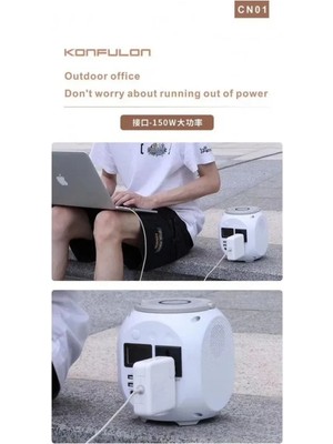 Najmaddin Konfulon CN01 Powerbank 45.000 Mah Kamp Şarj Pd - Beyaz Najmaddin Markaon