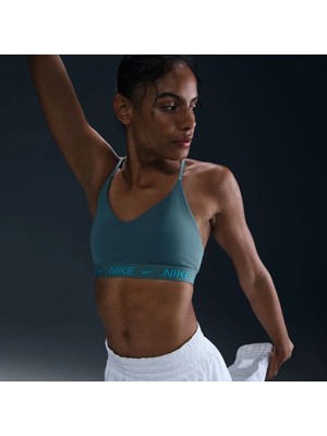Nike Indy Kadın Hafif Destekli Çıkarılabilir Pedli Ayarlanabilir Spor Bra Yeşil | FD1062-017