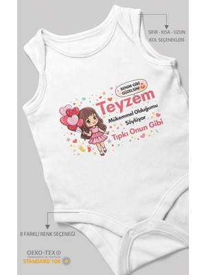 Morivo Kids Teyzeye Özel Sıfır Kollu Bebek Zıbını %100 Pamuk
