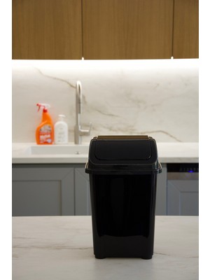 PremiumPort Şık Kapaklı 5 Litre Çöp Kovası, Pratik ve Havalı Tasarım