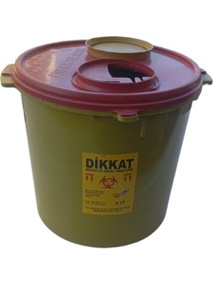 PremiumPort 10 Adet Tıbbi Enfekte Atık Kutusu, Kesici ve Delici Güvenli Saklama