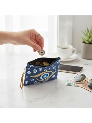 Motifli Bozuk Para Çüzdanı 15*10 cm