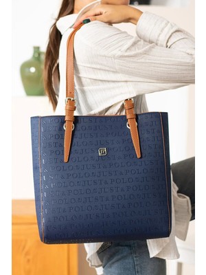 Just Polo Günlük Kombinlere Uygun Kadın Büyük Boy 2 Bölmeli El Çantası Large Tote Bag P344028MH