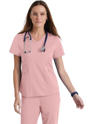 Grey’s Anatomy Moto GIT033 Medikal Giyim Doktor Scrubs Cerrahi Tek Üst Likralı Hastane Üniforması