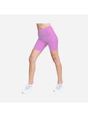 Nike Go Dri-Fıt Firm-Support Kadın Biker Tayt Şort Lila Mor | DQ5925-532