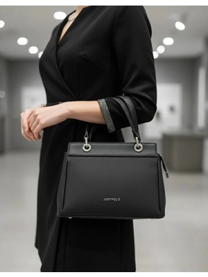 Just Polo Kadın Şık ve Lüx El & Omuz Çantası Ebat 18 x 26 cm Shopper