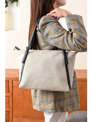 Just Polo Kadın Yeni Sezon Büyük Boy Lüks El ve Omuz Çantası Shoulder Bag Ebat: 33 x 40 cm