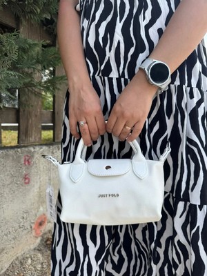 Just Polo Kadın Beyaz Günlük Kullanıma Uygun Hafif & Pratik Mini El ve Omuz Çantası Shopper