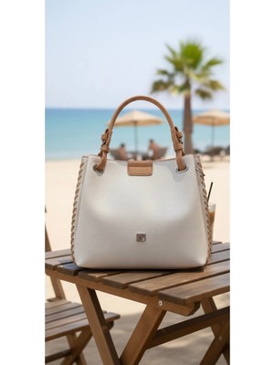 Just Polo Kadın Su Geçirmez Ayarlanabilir Askılı Büyük Boy Lüks Omuz Çantası Shoulder Bag Ebat: 27 x 30 cm