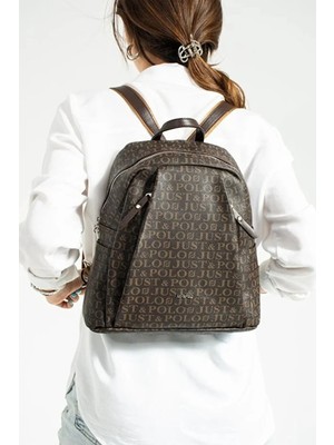 Just Polo Kadın Günlük Kullanıma Uygun Büyük Boy Sırt Çantası Shopper Ebat: 28 x 33 cm