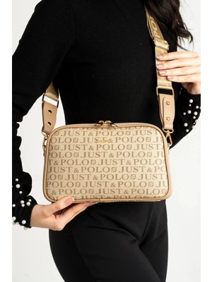 Just Polo Kadın Kum Orta Boy Şıklığı ve Konforu Buluşturan Omuz Çantası Shoulder Bag 342053MH