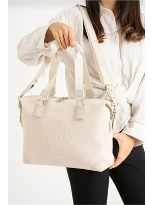 Kadın Orijinal Just Polo Büyük Boy Lüks El ve Omuz Çantası Shoulder Bag Ebat: 33 x 40 cm