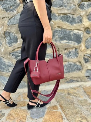 Just Polo Kadın Yeni Sezon Yumuşak Deri Ayarlanabilir Askılı Lüks El ve Omuz Çantası Shoulder Bag