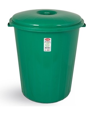 PremiumPort Herkül 70L Yeşil Çöp Kovası, Dayanıklı ve Pratik Temizlik Çözümü