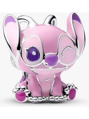 KFS Disney Lilo ve Stitch Angel Charm 925 Ayar Gümüş