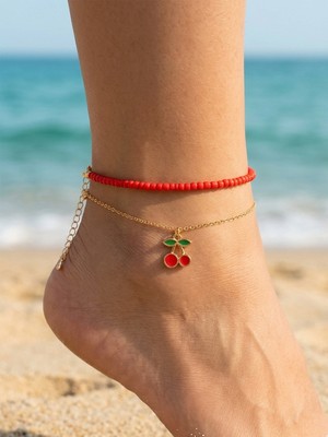 Gistoria Kirazlı Kırmızı Yaz Rüyası Halhal Seti