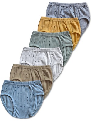 Panfilia %100 Pamuk Erkek Çocuk Külot 6'lı Set / Slip / Iç Çamaşır