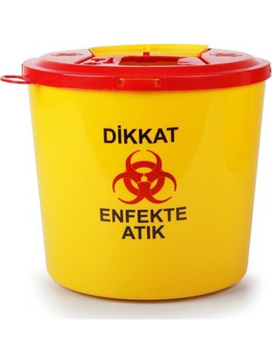 PremiumPort 10 Lt Tıbbi Atık Plastik Çöp Kovası, Sağlıklı ve Güvenilir Depolama