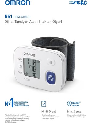 Montreal Omron Rs1 (HEM-6160-E) Bilekten Ölçer Tansiyon Aleti ( 1 Adet )