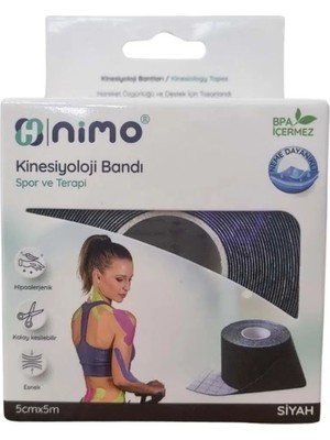 Montreal Nimo Kinesiyoloji Bandı 5CMX5M Siyah ( 3 Adet )