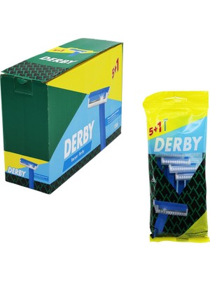 Die Grup Derby Banyo - Body 5+1pcs x 12 Poşetli = 72 Adet Saplı Jilet (5501)