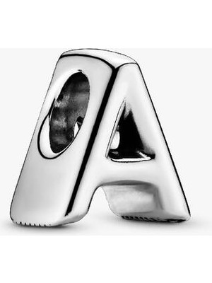 KFS A Harfi Charm 925 Ayar Gümüş