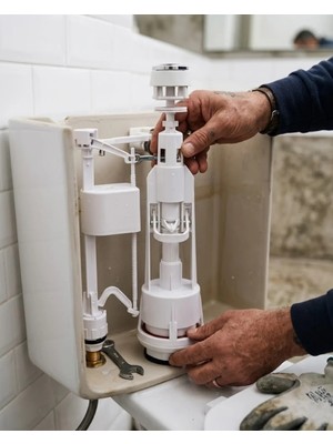 Die Grup Basmalı Rezervuar Iç Takımı Alt Girişli Sessiz Su Dolumlu Klozet Iç Mekanizma Seti