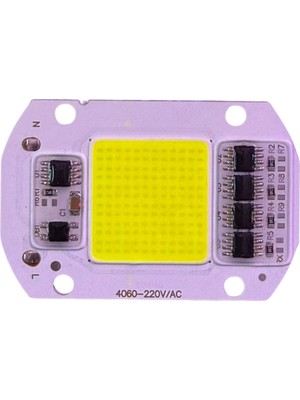 Powerr Led Aydınlatma 220V 50 Watt 6500K Beyaz Işık Cob LED 1 Adet