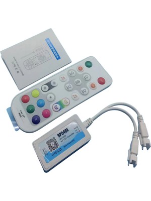 Powerr Led Aydınlatma 5V -24V SP548E Sese ve Müziğe Duyarlı Rgb Pixel LED Kontrol Cihazı App Kontrol ve Rf Kumandalı