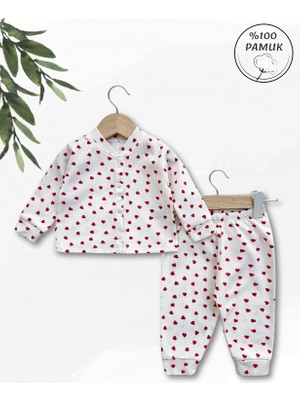 Panfilia %100 Pamuk Uzun Kollu Mevsimlik Kız Bebek Pijama Takımı