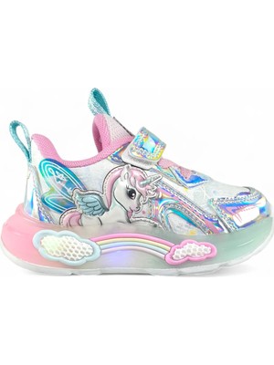 Pepino Unicorn Desenli Işıklı Bebe Çocuk Spor Ayakkabı