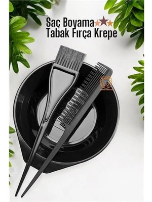 Pileli Store Turk Saç Boyama Tabak Fırça Krepe Tarak Seti