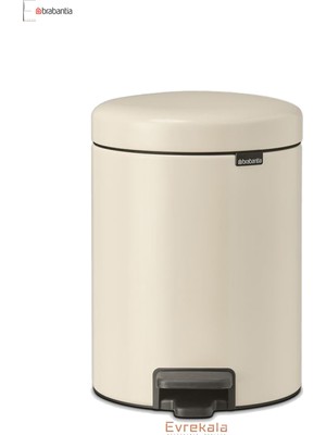 PremiumPort Evrekala Shop 5 Litre Bej Çöp Kutusu, Şık ve Pratik Kullanım Sağlar
