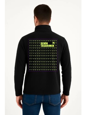 Zenvia Ön Arka Polar Kazak Dik Yaka - Siyah