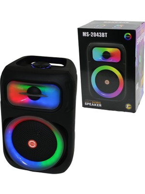 Die Grup 8 Inç Speaker Hoparlör Bluetooth Wıreless Speaker 5 Farklı Işıklı USB - Bluetooht - Dc 5V 2