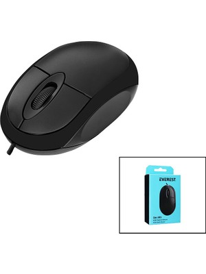 Die Grup Everest SM-385  Kablolu USB   1200 Dpı  Optik Mouse  Kutulu (5501)