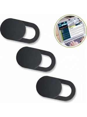 Die Grup 3’lü Webcam Kapatıcı – Laptop, Tablet ve Telefon Uyumlu Gizlilik Kamera Kapağı (Plastik) (5