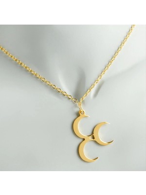 Marsilyan 3 Hilal Uçlu Kolye