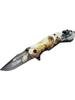 SHC4200 Mtech 4 23 2 Marines Kurtarma / Kamp Çakı 20CM - Yarı Otomatik, Kemerlikli, Cam Kırma Ip Kesme A