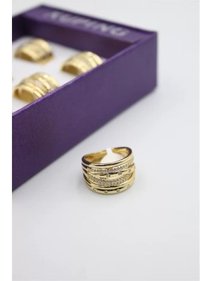 Die Grup 6'lı Kutu Xuping Yüzük - Altın